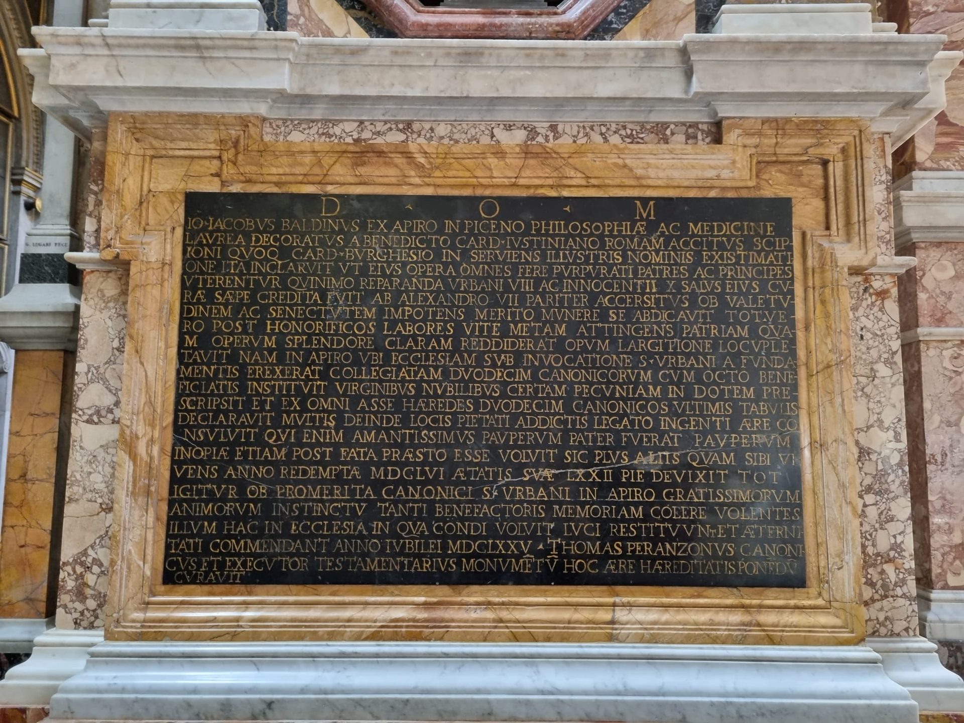 Giacomo Baldini's tombstone, Rome - 04.jpeg
